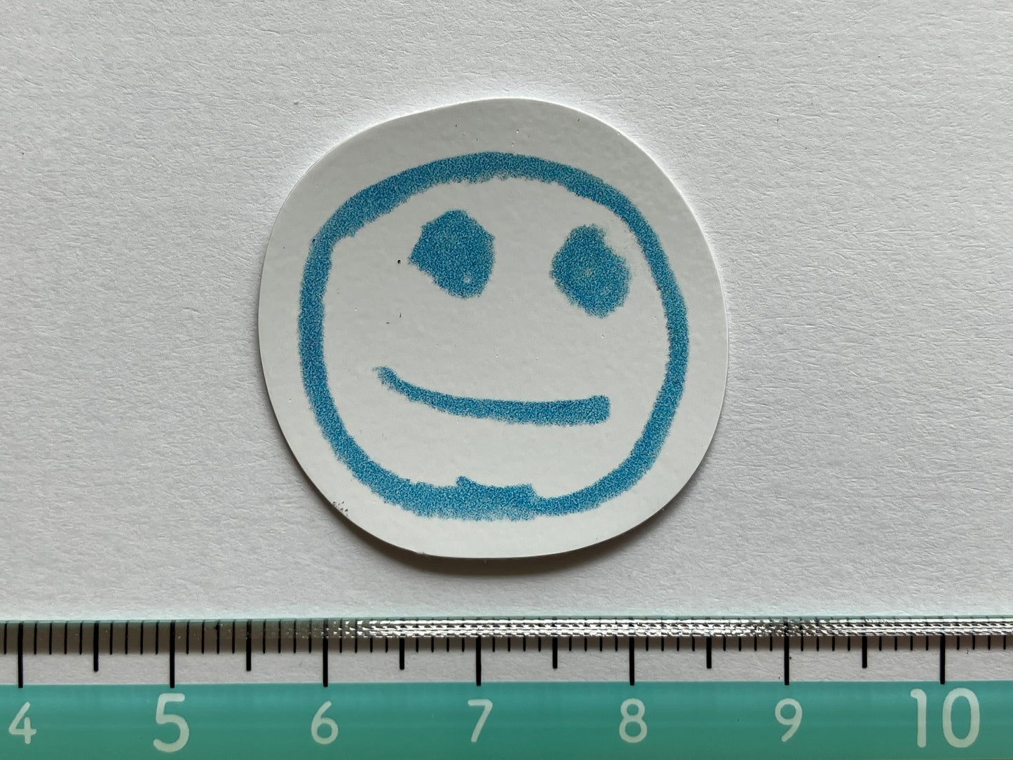 ステッカー(スマイル水色)